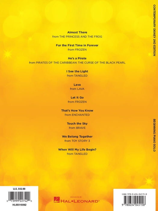 Contemporary Disney Solos - 2nd Edition 獨奏 | 小雅音樂 Hsiaoya Music