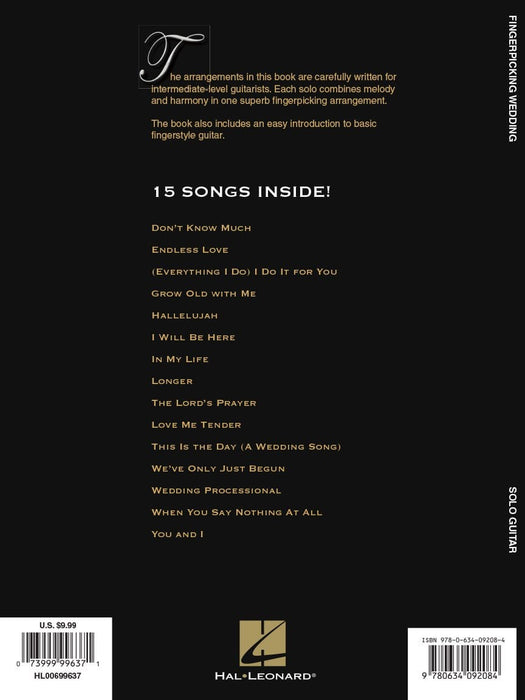 Fingerpicking Wedding 15 Songs Arranged for Solo Guitar in Standard Notation and Tab 獨奏 吉他 | 小雅音樂 Hsiaoya Music