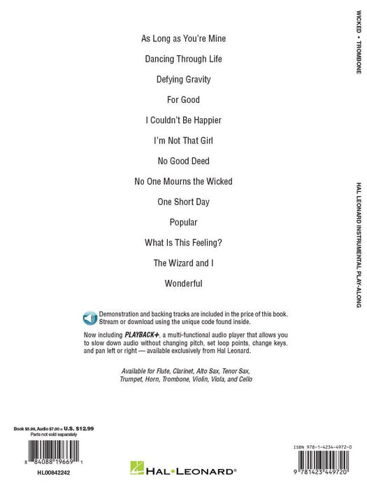 Wicked Trombone Play-Along Pack 長號 | 小雅音樂 Hsiaoya Music