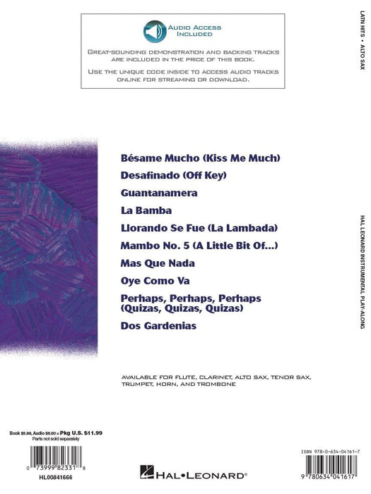 Latin Hits - Instrumental Play Along for Alto Sax 中音薩氏管 | 小雅音樂 Hsiaoya Music