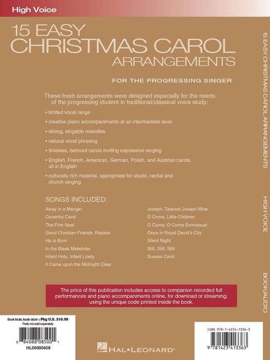 15 Easy Christmas Carol Arrangements - High Voice for the Progressing Singer 耶誕頌歌 高音 | 小雅音樂 Hsiaoya Music