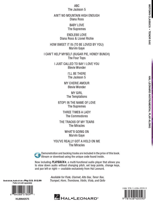 Motown Classics - Instrumental Play-Along Series Tenor Saxophone 薩氏管 | 小雅音樂 Hsiaoya Music