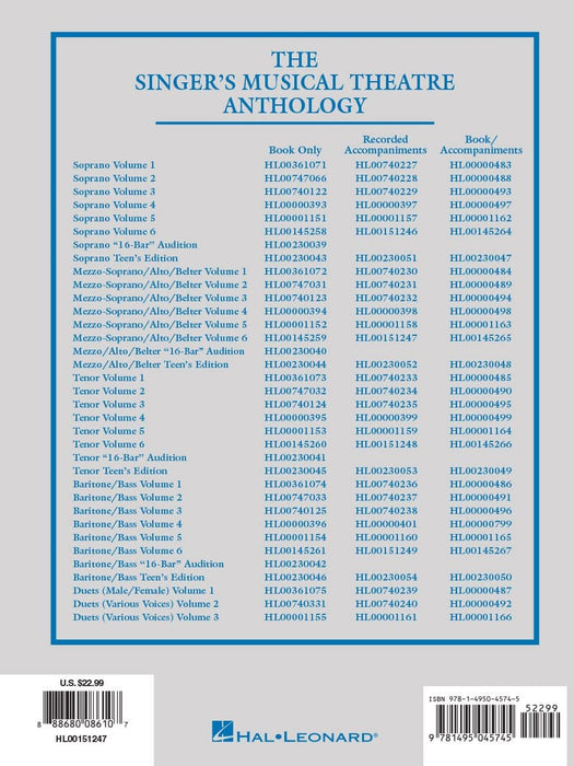 The Singer's Musical Theatre Anthology - Volume 6 Mezzo-Soprano/Belter Accompaniment CDs 次女高音 伴奏 | 小雅音樂 Hsiaoya Music