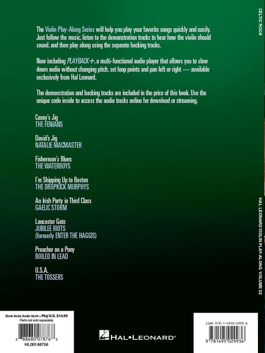 Celtic Rock Violin Play-Along Volume 52 小提琴 | 小雅音樂 Hsiaoya Music