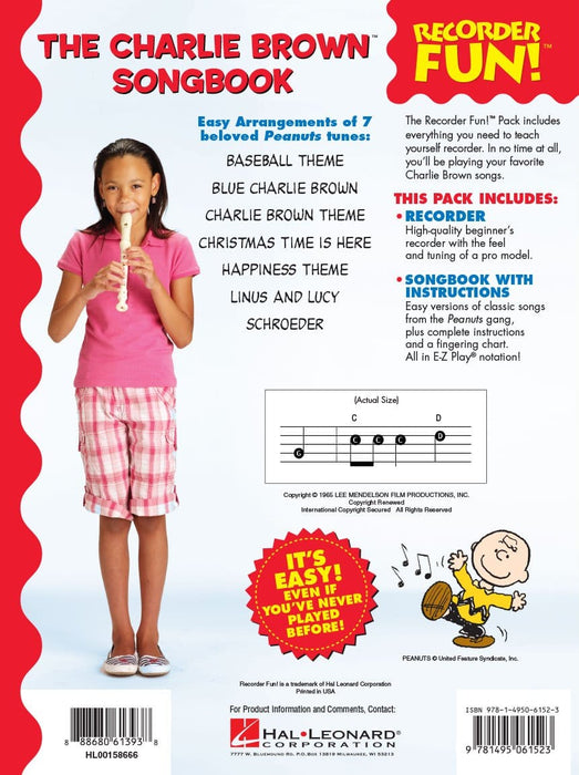 The Charlie Brown(TM) Songbook - Recorder Fun! Book/Recorder Pack | 小雅音樂 Hsiaoya Music