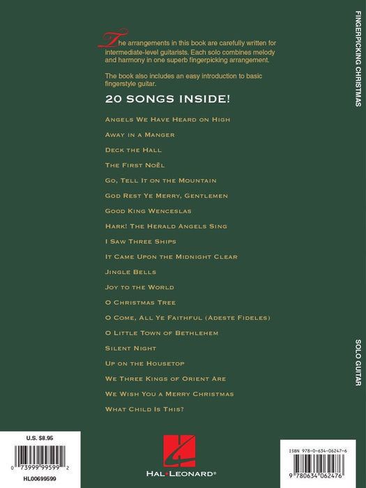 Fingerpicking Christmas 20 Carols Arranged for Solo Guitar in Notes & Tablature 耶誕頌歌 獨奏 吉他 指法譜 | 小雅音樂 Hsiaoya Music