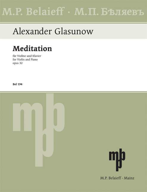 Meditation op. 32 D major 葛拉祖諾夫 冥想曲 大調 小提琴加鋼琴 | 小雅音樂 Hsiaoya Music