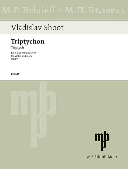 Triptych for violin and piano 舒特 小提琴鋼琴 小提琴加鋼琴 | 小雅音樂 Hsiaoya Music