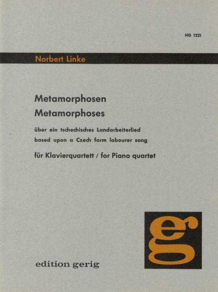 Metamorphoses based upon a Czech Farm Labourer Song 鋼琴四重奏 歌 | 小雅音樂 Hsiaoya Music