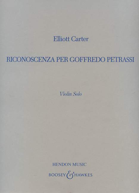Riconoscenza per Goffredo Petrassi 卡特 小提琴獨奏 博浩版 | 小雅音樂 Hsiaoya Music