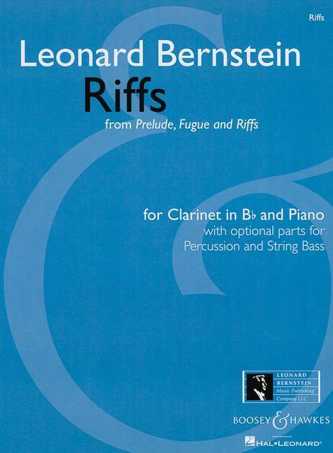 Riffs from Prelude, Fugue and Riffs for Solo Clarinet and Jazz Ensemble 伯恩斯坦．雷歐納德 前奏曲復格曲 爵士音樂 豎笛 1把以上加鋼琴 博浩版 | 小雅音樂 Hsiaoya Music