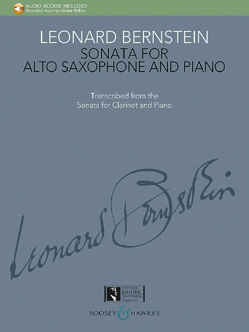 Sonata for Alto Saxophone and Piano Transcribed from the Sonata for Clarinet and Piano 伯恩斯坦．雷歐納德 薩氏管含鋼琴伴奏 奏鳴曲 博浩版 | 小雅音樂 Hsiaoya Music