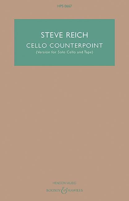 Cello Counterpoint Version for Solo Cello and Tape 賴克 大提琴對位法 大提琴 大提琴獨奏 博浩版 | 小雅音樂 Hsiaoya Music