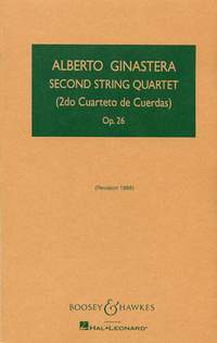 String Quartet 2 op. 26 希納斯特拉 弦樂四重奏 總譜 博浩版 | 小雅音樂 Hsiaoya Music