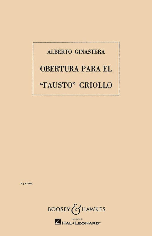 Overture to the Creole Faust op. 9 希納斯特拉 序曲 浮士德 總譜 博浩版 | 小雅音樂 Hsiaoya Music