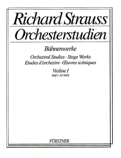 Orchestral Studies Stage Works: Violin I Vol. 1 Guntram - Salome 史特勞斯理查 管弦樂團 小提琴 貢特拉姆莎樂美 小提琴練習曲 博浩版 | 小雅音樂 Hsiaoya Music