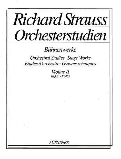 Orchestral Studies Stage Works: Violin II Vol. 2 Elektra - Der Rosenkavalier 史特勞斯理查 管弦樂團 小提琴 艾蕾克特拉玫瑰騎士 小提琴練習曲 博浩版 | 小雅音樂 Hsiaoya Music
