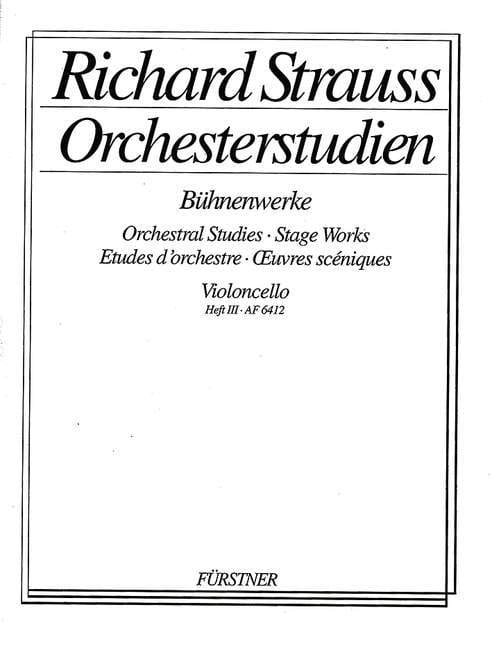 Orchestral Studies Stage Works: Cello Vol. 3 Elektra 史特勞斯理查 管弦樂團 大提琴 艾蕾克特拉 大提琴練習曲 博浩版 | 小雅音樂 Hsiaoya Music