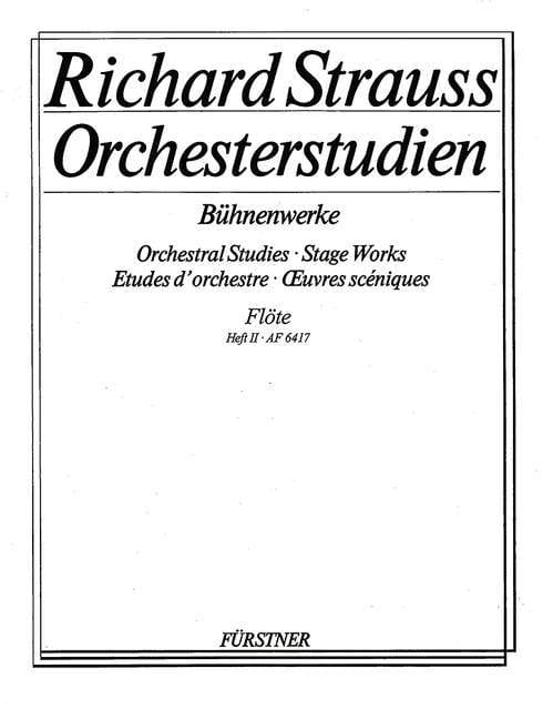 Orchestral Studies Stage Works: Flute Vol. 2 Elektra - Der Rosenkavalier 史特勞斯理查 管弦樂團 長笛 艾蕾克特拉玫瑰騎士 長笛教材 博浩版 | 小雅音樂 Hsiaoya Music