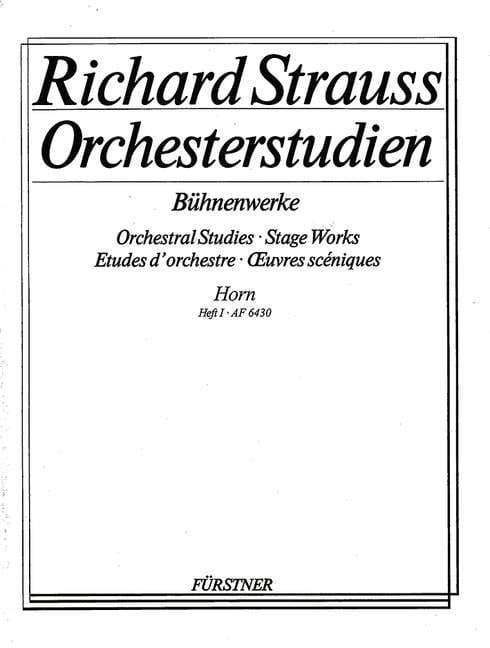 Orchestral Studies Stage Works: Horn Vol. 1 Guntram - Feuersnot - Salome 史特勞斯理查 管弦樂團 法國號 貢特拉姆火荒莎樂美 法國號教材 博浩版 | 小雅音樂 Hsiaoya Music