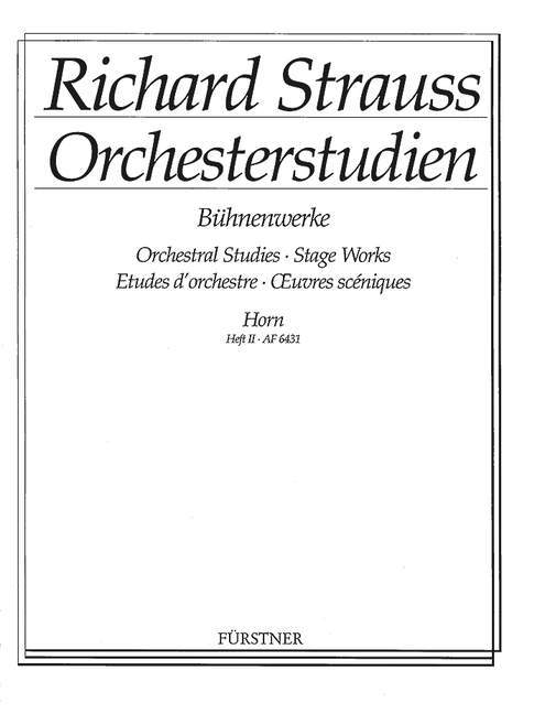 Orchestral Studies Stage Works: Horn Vol. 2 Elektra - Der Rosenkavalier 史特勞斯理查 管弦樂團 法國號 艾蕾克特拉玫瑰騎士 法國號教材 博浩版 | 小雅音樂 Hsiaoya Music