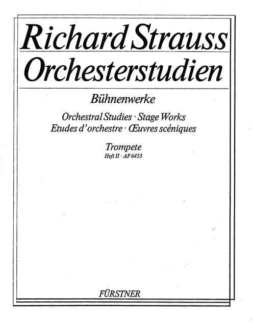Orchestral Studies Stage Works: Trumpet Vol. 2 Elektra - Der Rosenkavalier 史特勞斯理查 管弦樂團 小號 艾蕾克特拉玫瑰騎士 小號教材 博浩版 | 小雅音樂 Hsiaoya Music
