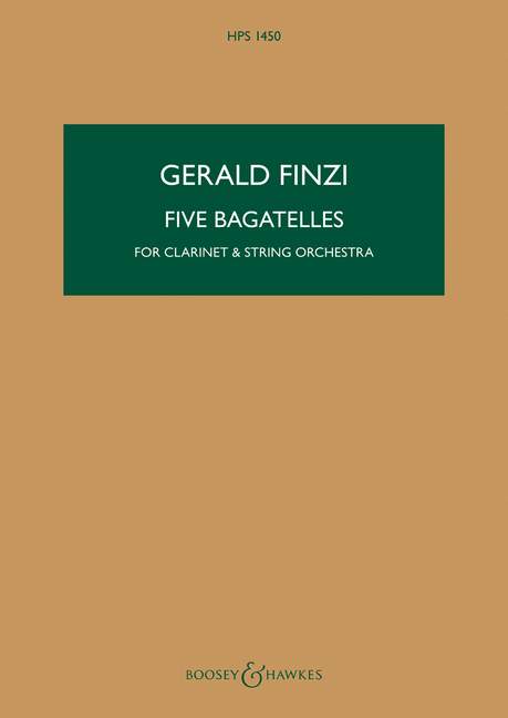 Five Bagatelles op. 23a 芬濟 音樂小品 總譜 博浩版 | 小雅音樂 Hsiaoya Music