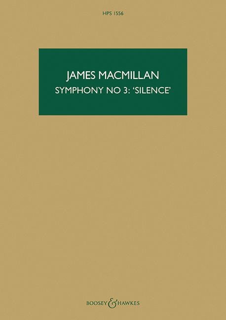 Symphony No.3: 'Silence' 麥克米倫．詹姆士 交響曲 總譜 博浩版 | 小雅音樂 Hsiaoya Music