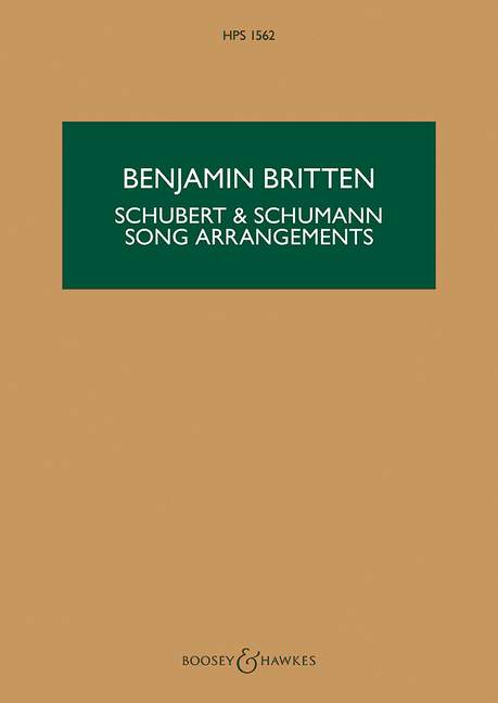 Schubert & Schumann Song Arrangements 歌編曲 總譜 博浩版 | 小雅音樂 Hsiaoya Music