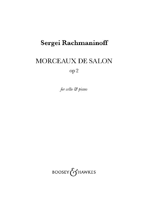 Morceaux de salon op. 2 拉赫瑪尼諾夫 大提琴含鋼琴伴奏 博浩版 | 小雅音樂 Hsiaoya Music