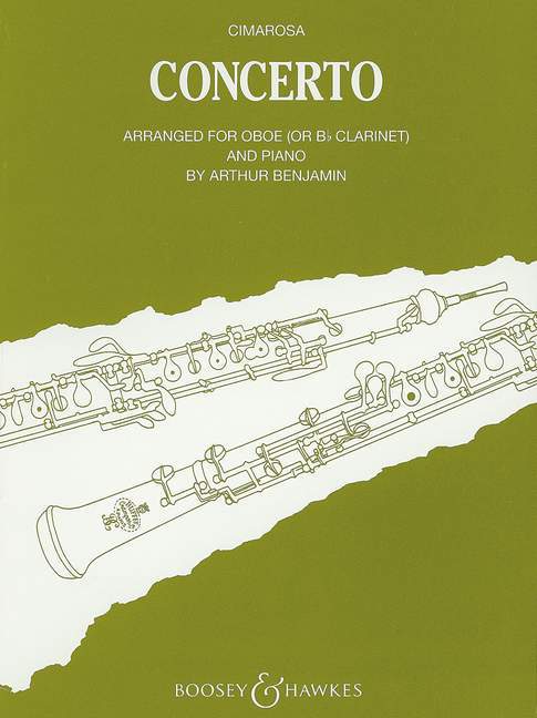 Concerto for Oboe and Strings arranged for oboe (or Bb clarinet) and piano 齊馬洛沙 協奏曲雙簧管弦樂改編雙簧管 鋼琴 豎笛 1把以上加鋼琴 博浩版 | 小雅音樂 Hsiaoya Music