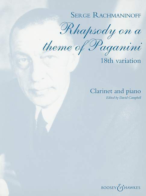 Rhapsody on a Theme of Paganini op. 43 Variation No. 18 拉赫瑪尼諾夫 帕格尼尼主題狂想曲 變奏曲 豎笛 1把以上加鋼琴 博浩版 | 小雅音樂 Hsiaoya Music
