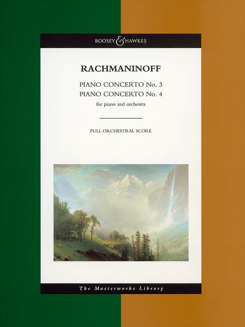 Piano Concertos No. 3 & 4 op.30 / op.40 拉赫瑪尼諾夫 鋼琴協奏曲 總譜 博浩版 | 小雅音樂 Hsiaoya Music