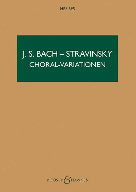 Chorale Variations über das Weihnachtslied Vom Himmel hoch da komm' ich her (J.S.Bach) 斯特拉溫斯基．伊果 聖詠變奏曲 總譜 博浩版 | 小雅音樂 Hsiaoya Music