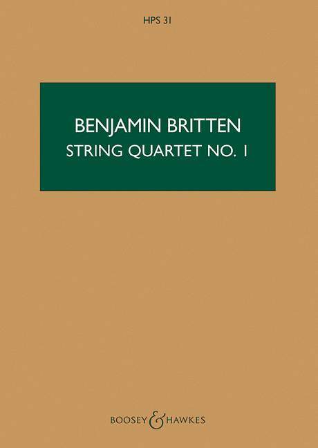 String Quartet No. 1 D major op. 25 布瑞頓 弦樂四重奏 大調 總譜 博浩版 | 小雅音樂 Hsiaoya Music