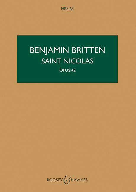 Saint Nicolas op. 42 A Cantata 布瑞頓 清唱劇 總譜 博浩版 | 小雅音樂 Hsiaoya Music