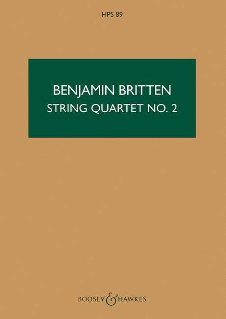 String Quartet No. 2 C major op. 36 布瑞頓 弦樂四重奏 大調 總譜 博浩版 | 小雅音樂 Hsiaoya Music