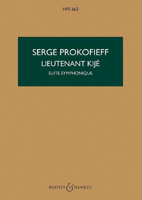 Lieutenant Kijé op. 60 Suite Symphonique 普羅科菲夫 基傑中尉 組曲 總譜 博浩版 | 小雅音樂 Hsiaoya Music