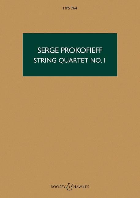 String Quartet No. 1 op. 50 普羅科菲夫 弦樂四重奏 總譜 博浩版 | 小雅音樂 Hsiaoya Music
