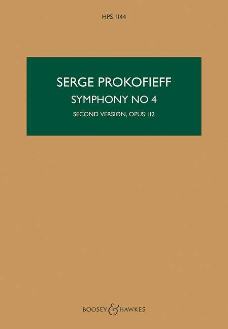 Symphony No. 4 op. 112 2nd Version 普羅科菲夫 交響曲 總譜 博浩版 | 小雅音樂 Hsiaoya Music