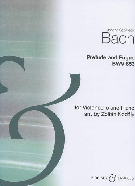 Prelude and Fugue BWV 853 transcribed from 'Das Wohltemperierte Klavier Book I, No. VIII 巴赫約翰‧瑟巴斯提安 前奏曲復格曲 大提琴加鋼琴 博浩版 | 小雅音樂 Hsiaoya Music