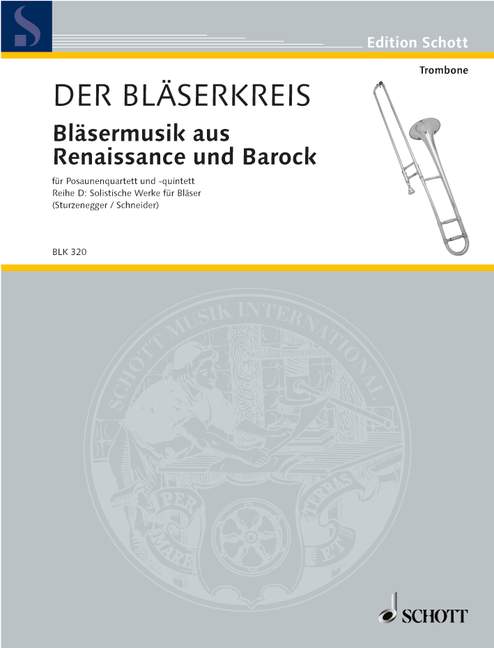 Bläsermusik aus Renaissance und Barock 搖滾樂 長號 一把以上 朔特版 | 小雅音樂 Hsiaoya Music