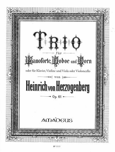 Trio in D op. 61 黑厝根貝爾格 鋼琴三重奏 | 小雅音樂 Hsiaoya Music