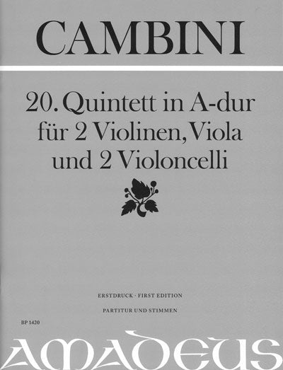 Quintet no. 20 for 2 Violins, Viola and Cello 弦樂五重奏中提琴大提琴 | 小雅音樂 Hsiaoya Music