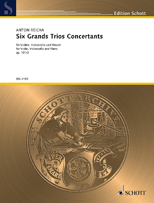 Six Grands Trios Concertants op. 101/2 萊哈 鋼琴三重奏 六首大三重奏複協奏曲 朔特版 | 小雅音樂 Hsiaoya Music