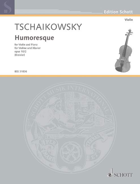 Humoreske op. 10/2 柴科夫斯基．彼得 小提琴加鋼琴 朔特版 | 小雅音樂 Hsiaoya Music