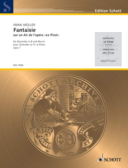 Fantaisie op. 70 sur un Air de l'opéra Le Pirat 豎笛 1把以上加鋼琴 朔特版 | 小雅音樂 Hsiaoya Music