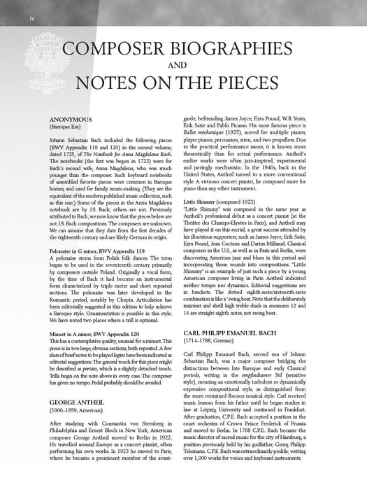 Three Centuries of Piano Music: 18th, 19th & 20th Centuries Intermediate Level Schirmer Performance Editions 鋼琴 | 小雅音樂 Hsiaoya Music