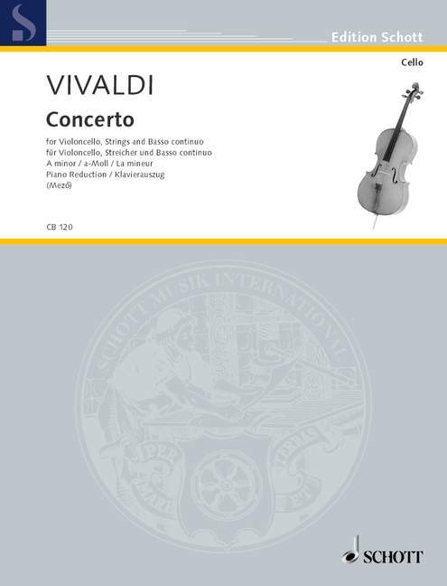 Concerto A Minor PV 24-F.III Nr. 4 韋瓦第 協奏曲小調 大提琴加管弦樂團 朔特版 | 小雅音樂 Hsiaoya Music