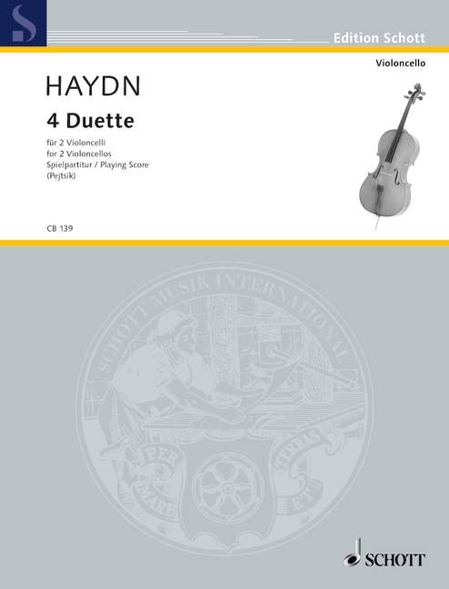 Four Duets Hob. X + XII 海頓 二重奏 大提琴 2把 朔特版 | 小雅音樂 Hsiaoya Music